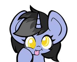 Size: 900x721 | Tagged: safe, artist:derp pone, imported from derpibooru, oc, oc:shainer shrapnel shock, pony, unicorn, derp face, doodle, doom, hooves on cheeks, mugshot, silly, silly pony, simple background, solo, transparent background, yellow eyes