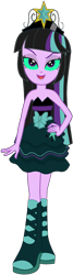 Size: 800x3000 | Tagged: safe, artist:fireluigi29, imported from derpibooru, twilight sparkle, oc, oc:twivine sparkle, human, equestria girls, bare shoulders, boots, clothes, crown, dress, fall formal outfits, high heel boots, jewelry, regalia, shoes, simple background, sleeveless, solo, strapless, tiara, transparent background, twivine sparkle