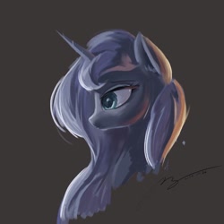 Size: 750x750 | Tagged: safe, artist:musical ray, imported from derpibooru, princess luna, pegasus, pony, solo, speedpaint