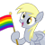 Size: 500x500 | Tagged: safe, artist:yanoda, edit, imported from derpibooru, derpy hooves, pegasus, pony, rainbow falls, flag, gay pride flag, hoof hold, lgbt, mouthpiece, pride, pride flag, simple background, solo, transparent background