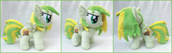 Size: 1600x502 | Tagged: safe, artist:lilmoon, imported from derpibooru, oc, oc:wooden toaster, pegasus, pony, female, filly, foal, irl, photo, plushie, solo