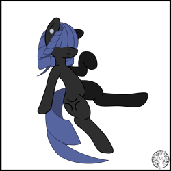 Size: 4000x4000 | Tagged: safe, artist:dice-warwick, imported from derpibooru, oc, oc only, pony, covered eyes, curly mane, female, mare, simple background, solo, transparent background