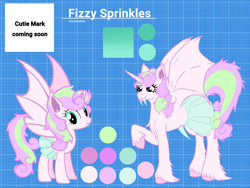 Size: 3000x2250 | Tagged: safe, artist:soundwavedragon, imported from derpibooru, oc, oc:fizzy sprinkles, bat pony, bat pony oc, clothes, skirt, solo