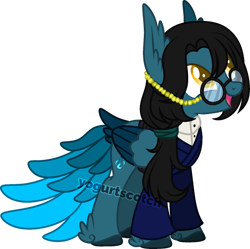 Size: 1024x1020 | Tagged: safe, artist:amashirou, imported from derpibooru, oc, oc only, oc:mystic flare, pegasus, pony, female, glasses, mare, simple background, solo, transparent background