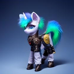 Size: 2048x2048 | Tagged: safe, imported from derpibooru, oc, oc only, oc:prisma, pony, unicorn, fanfic, fanfic art, female, full body, guardsmare, machine learning generated, mare, pony driland, royal guard, solo, stable diffusion