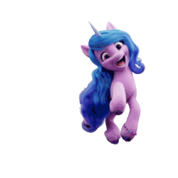 Size: 2000x2000 | Tagged: safe, imported from derpibooru, izzy moonbow, pony, unicorn, animated, cute, female, g5, gif, high res, izzybetes, jumping, looking at you, mare, my little pony: a new generation, official, one eye closed, simple background, smiling, solo, teeth, transparent background, wink, winking at you