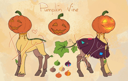 Size: 1484x936 | Tagged: safe, artist:lambydwight, imported from derpibooru, oc, pony, adoptable, halloween, holiday, pumpkin, scarecrow