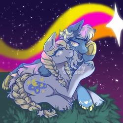 Size: 1419x1419 | Tagged: safe, artist:prettycursor, imported from derpibooru, moondancer (g1), starbeam, earth pony