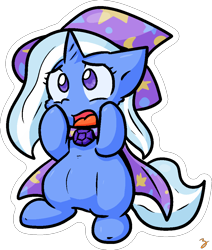 Size: 873x1029 | Tagged: safe, artist:zutcha, imported from derpibooru, trixie, pony, unicorn, female, open mouth, simple background, solo, transparent background