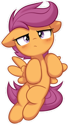 Size: 486x883 | Tagged: safe, artist:pestil, imported from twibooru, scootaloo, image, png