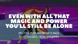 Size: 1920x1080 | Tagged: safe, edit, edited screencap, editor:quoterific, imported from derpibooru, screencap, sunset shimmer, human, equestria girls, friendship games, solo
