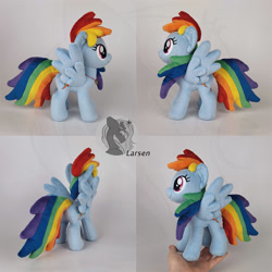 Size: 1000x1000 | Tagged: safe, artist:larsen toys, imported from derpibooru, rainbow dash, pegasus, female, for sale, mare, photo, plushie, solo, toy