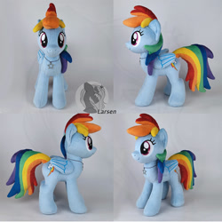 Size: 1000x1000 | Tagged: safe, artist:larsen toys, imported from derpibooru, rainbow dash, pegasus, female, for sale, mare, minky, photo, plushie, solo