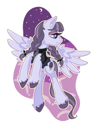 Size: 851x1108 | Tagged: safe, artist:kaninvakker, imported from derpibooru, inky rose, pegasus, pony, female, partial background, simple background, solo, transparent background