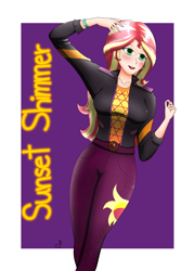 Size: 2368x3300 | Tagged: safe, artist:film77asq, imported from derpibooru, sunset shimmer, human, equestria girls, female, human coloration, solo