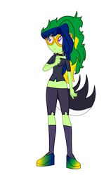 Size: 1802x2846 | Tagged: safe, artist:hugsartist, imported from derpibooru, oc, oc only, oc:maria potranca, human, equestria girls, alternate hairstyle, boots, choker, clothes, commission, costume, equestria girls-ified, female, halloween, halloween costume, helluva boss, holiday, loona (helluva boss), mask, midriff, shirt, shoes, shorts, simple background, socks, solo, spiked choker, t-shirt, tail, transparent background