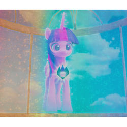 Size: 2000x2000 | Tagged: safe, artist:matcha_neko_413, edit, edited screencap, imported from derpibooru, screencap, twilight sparkle, alicorn, pony, spoiler:my little pony: make your mark chapter 2, spoiler:myms01e02, cropped, crystal, earth pony crystal, female, folded wings, g4, g4 to g5, g5, generation leap, growing pains, hologram, i'm with you, mare, my little pony: make your mark, my little pony: make your mark chapter 2, pegasus crystal, rainbow, solo, twilight sparkle (alicorn), unicorn crystal, unity crystals, wings