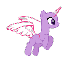 Size: 2466x2046 | Tagged: safe, artist:existencecosmos188, imported from derpibooru, oc, oc only, alicorn, pony, alicorn oc, bald, base, eyelashes, female, flying, horn, mare, simple background, smiling, solo, transparent background, wings