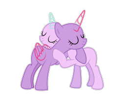 Size: 3088x2480 | Tagged: safe, artist:existencecosmos188, imported from derpibooru, oc, oc only, alicorn, pony, alicorn oc, base, duo, eyelashes, eyes closed, horn, hug, simple background, transparent background, wings