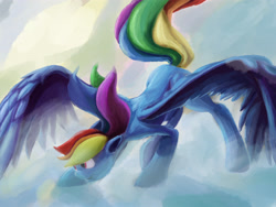 Size: 4000x3000 | Tagged: safe, artist:mrabrickwall, imported from derpibooru, rainbow dash, pegasus, pony, face down ass up, female, mare, solo, spread wings, wings