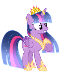 Size: 600x725 | Tagged: safe, artist:existencecosmos188, artist:raini-bases, imported from derpibooru, twilight sparkle, alicorn, base used, colored wings, crown, ear piercing, earring, ethereal mane, female, gradient wings, hoof shoes, horn, horn ring, jewelry, mare, older, older twilight, piercing, regalia, ring, simple background, solo, sparkly wings, transparent background, twilight sparkle (alicorn), wings