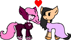 Size: 876x488 | Tagged: safe, artist:wonderwolf51, oc, oc:sarvente, earth pony, pony, crossover, crossover shipping, encanto, friday night funkin', isabela madrigal, ponified, sarvente, shipping