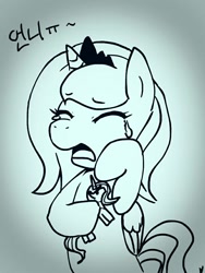 Size: 656x874 | Tagged: safe, artist:maren, imported from derpibooru, princess celestia, princess luna, alicorn, pony, 2012, bipedal, crying, doodle, female, figurine, filly, foal, korean, old art, woona, younger