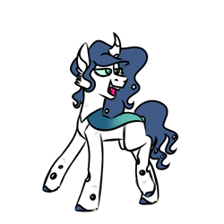 Size: 900x900 | Tagged: safe, artist:fuckomcfuck, imported from derpibooru, oc, oc only, oc:illusion, changepony, hybrid, pony, half changeling, interspecies offspring, magical lesbian spawn, next generation, offspring, parent:queen chrysalis, parent:rarity, parents:rarilis, simple background, solo, white background