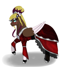 Size: 3095x2814 | Tagged: safe, artist:loopina, imported from derpibooru, oc, oc only, oc:violet sapphire, bat pony, hybrid, pegasus, blushing, clothes, dress, female, simple background, solo, transparent background