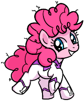 Size: 172x208 | Tagged: safe, artist:somethingatall, fili-second, pinkie pie, female, filly, power ponies, simple background, smiling, solo, transparent background, younger