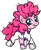 Size: 172x208 | Tagged: safe, artist:algoatall, fili-second, pinkie pie, earth pony, pony, female, filly, pinktober, power ponies, simple background, smiling, solo, transparent background, younger