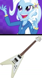 Size: 1080x1990 | Tagged: safe, artist:weyantonio26, imported from derpibooru, trixie, human, equestria girls, electric guitar, flying v, gibson flying v, guitar, musical instrument