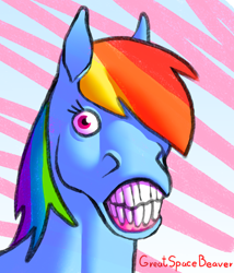 Size: 3000x3500 | Tagged: safe, artist:greatspacebeaver, imported from derpibooru, rainbow dash, pony, abstract background, bust, female, flehmen response, hoers, horses doing horse things, portrait, solo