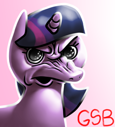 Size: 2740x3000 | Tagged: safe, artist:greatspacebeaver, imported from derpibooru, twilight sparkle, alicorn, pony, female, gradient background, solo, twilight sparkle (alicorn), wat