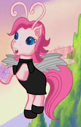 Size: 276x429 | Tagged: safe, edit, edited screencap, imported from derpibooru, screencap, tra-la-la, breezie, pony, undead, vampire, the princess promenade, clothes, costume, cropped, cute, female, flapping, flying, g3, halloween, holiday, mare, solo, solo focus, teeth, tra-la-la can fly, tralalabetes