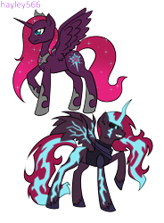 Size: 1958x2655 | Tagged: safe, artist:hayley566, imported from derpibooru, tempest shadow, alicorn, pony, series:redemptiverse, alternate universe, corrupted, female, race swap, role reversal, simple background, solo, transparent background