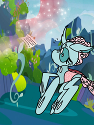 Size: 3000x4000 | Tagged: safe, artist:enperry88, imported from derpibooru, ocellus, changeling, changeling queen, changeling hive, changeling kingdom, female, horn, note, o mouth, older, older ocellus, paper, queen ocellus, raised hoof, sparkling lust, story:a dragons hive