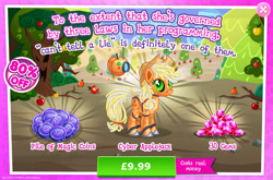 Size: 1964x1297 | Tagged: safe, imported from derpibooru, applejack, earth pony, pony, robot, robot pony, advertisement, antennae, applebot, camera, costs real money, english, female, gameloft, gem, magic coins, mare, numbers, official, roboticization, sale, solo, solo focus, text, three laws of robotics, tree
