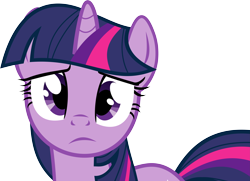 Size: 9731x7050 | Tagged: safe, artist:uxyd, imported from derpibooru, twilight sparkle, pony, unicorn, season 1, winter wrap up, absurd resolution, female, frown, looking at you, mare, sad, simple background, solo, transparent background, unicorn twilight, vector
