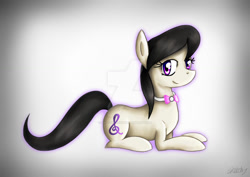 Size: 1024x725 | Tagged: safe, artist:sketchypon3, imported from derpibooru, octavia melody, earth pony, pony, deviantart watermark, lying down, obtrusive watermark, prone, solo, watermark