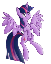 Size: 1024x1261 | Tagged: safe, artist:sketchypon3, imported from derpibooru, twilight sparkle, alicorn, pony, deviantart watermark, obtrusive watermark, simple background, solo, transparent background, twilight sparkle (alicorn), watermark