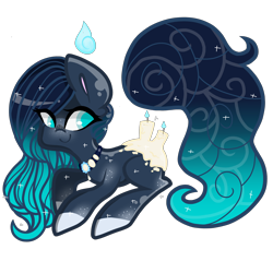 Size: 2500x2500 | Tagged: safe, artist:thecreativerey, imported from derpibooru, oc, oc only, earth pony, pony, earth pony oc, ethereal mane, lying down, necktie, prone, simple background, solo, starry mane, transparent background