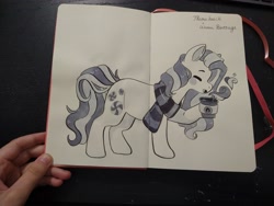 Size: 4000x3000 | Tagged: safe, artist:cutepencilcase, imported from derpibooru, minty, earth pony, pony, hand, solo, traditional art