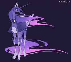 Size: 1024x897 | Tagged: safe, artist:marbola, imported from derpibooru, princess luna, alicorn, pony, solo