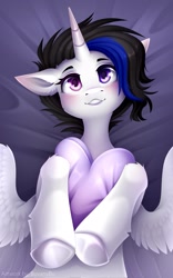 Size: 1281x2048 | Tagged: safe, artist:buvanybu, imported from derpibooru, oc, oc only, alicorn, pony, alicorn oc, horn, solo, wings
