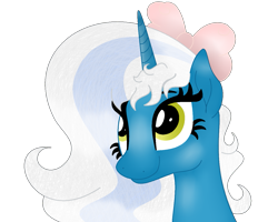 Size: 1307x1047 | Tagged: safe, artist:aurorashinesentryyt, imported from derpibooru, oc, oc:fleurbelle, alicorn, pony, adorabelle, alicorn oc, bow, cute, female, gift art, hair bow, horn, mare, ocbetes, simple background, smiling, solo, transparent background, wings, yellow eyes