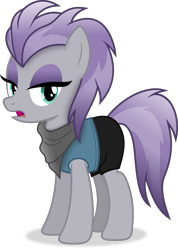 Size: 3303x4628 | Tagged: safe, artist:anime-equestria, imported from derpibooru, maud pie, earth pony, pony, alternate hairstyle, bandana, clothes, eyeshadow, female, makeup, mare, simple background, solo, transparent background, vector