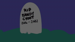 Size: 1920x1080 | Tagged: safe, artist:tjpones, imported from derpibooru, oc, oc only, oc:bandy cyoot, ghost, ghost pony, hybrid, pony, raccoon, raccoon pony, animated, candy, chips, chocolate, doritos, female, food, gravestone, hot dog, kirby (series), mare, meat, music, night, peanut butter, raisins, reese's peanut butter cups, sausage, snacks, solo, sound, thought bubble, webm