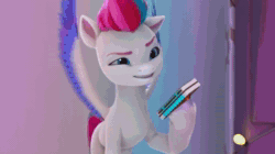 Size: 1280x716 | Tagged: safe, imported from derpibooru, screencap, pipp petals, sunny starscout, zipp storm, rat, spoiler:g5, spoiler:my little pony: make your mark chapter 2, animated, begging, cellphone, cutie mark swap, falling, female, frustrated, g5, my little pony: make your mark, my little pony: make your mark chapter 2, phone, recording, royal sisters (g5), sheriff, siblings, sisters, sound, the cutie mark mix-up, unamused, upset, webm