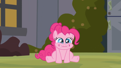 Size: 1920x1080 | Tagged: safe, imported from derpibooru, screencap, pinkie pie, earth pony, pony, a friend in deed, season 2, 1080p, cute, diapinkes, female, looking at you, mare, solo